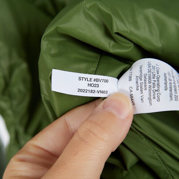 J.Crew Villa Puffer Coat with PrimaLoft in Utility Green Women's Medium - Picture 6 of 9